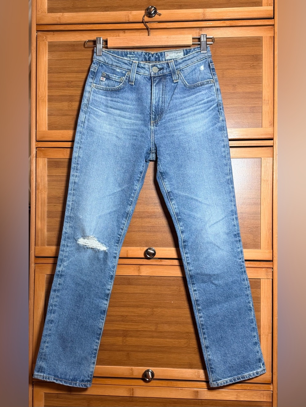 AG Adriano Goldschmied Isabelle High-Rise Straight Crop 24